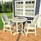 Highwood Usa Hamilton 3pc Round Counter Height Outdoor Patio Furniture Dining Set AD-CNA36-WHE - alternate 3